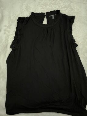 Caslon Black Ruffle Sleeve Camisole